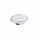 Muilinė su laikikliu Jika CUBITO PURE, Ø 110 mm, matinis stiklas, chromas 